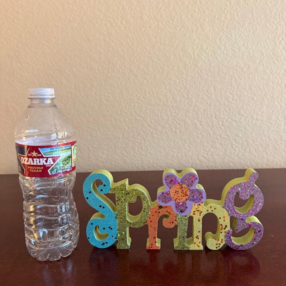 "Spring" Wood Decor - Picture 2 of 3